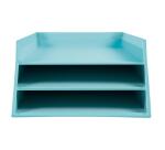 Letter tray w. 3 levels cardboard coral