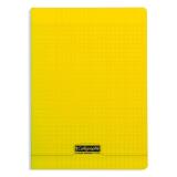 Cahier piqué 8000 POLYPRO A4 140 pages grands carreaux 90 g - Jaune