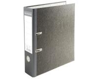 Ordner Standard wolkenmarmoriert, mit 2 Ringen, 70mm Rücken, für Format DIN A4 - Grau - Rücken grau