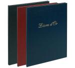 Livre d'or Balacron avec titre 100 pages blanches - 27x22 cm vertical - Couleurs assorties