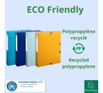 Boîte de classement polypropylène recyclé BeeBlue dos 40mm - A4 - Bleu marine
