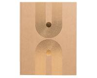 Gästebuch 50 Blatt blanko, Goldschnitt, 27x22 cm, Graphik