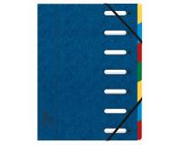 Trieur HARMONIKA® à fenêtres avec élastiques Véritable carte lustrée 7 compartiments