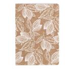 Cocoa motif, Carnet piqué cousu fil A6 - 10,5 x 14,8 cm, 96 pages, ligné, ass. - Cacao