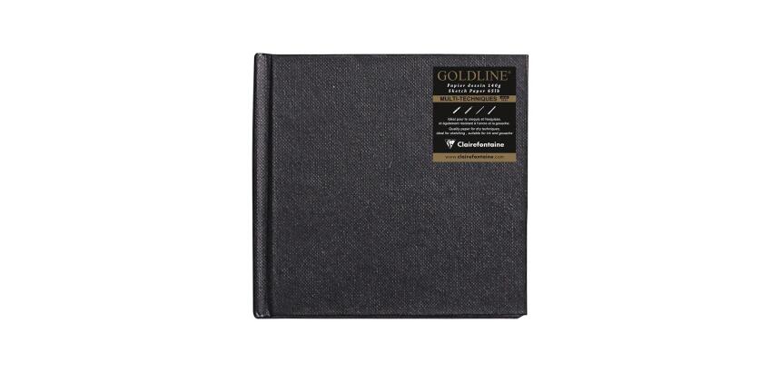 Goldline carnet cousu collé 64F 10x10cm 140g - Blanc