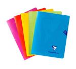 Cahier piqué Mimesys 17x22cm 140 pages grands carreaux couverture polypropylène Couleur aléatoire - Assortis