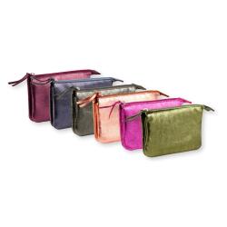 CUIRISÉ Petite Pochette 2 compartiments 13x9 cm - Assortis