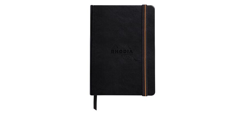 Rhodia Touch Mixed Media Book, papier Paint'On extra-blanc 250g - A6 portrait, 40 pages - Noir