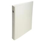 Classeur rembordé polypropylène 4 anneaux ronds de 25mm sur 3eme de couverture