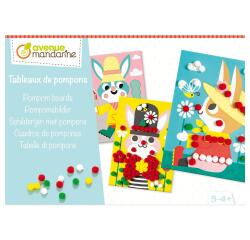 Boîte créative, Tableaux de pompons - Multicolore