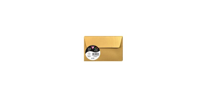 Paquet de 5 enveloppes Pollen 90x140mm 120g/m2 - Or