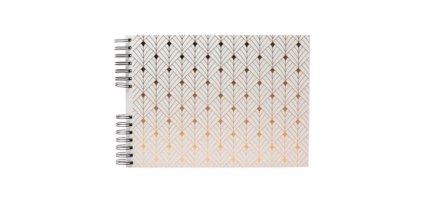 Spiral photo album 50 black pages Neo Deco