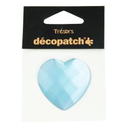 Sachet 1 coeur 4,5cm - bleu - Bleu