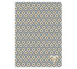 Neo Deco carnet piqûre textile A5 96 pages ligné motifs assortis papier ivoire 90g - Assortis