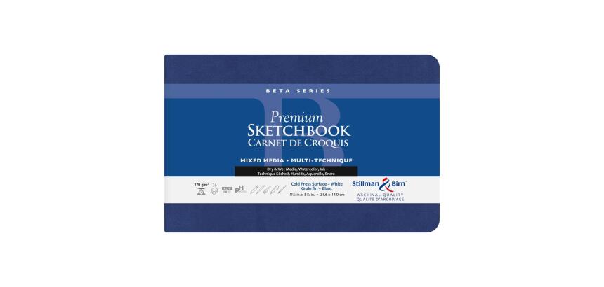 Beta Series carnet souple 26F 14x21,6cm 270g - Blanc