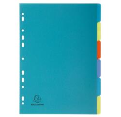 Divisori neutri 6 tasti polipropilene riciclato Forever 300 micron - A4 - Colori assortiti