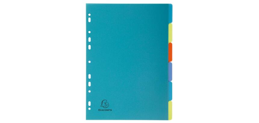 Dividers Forever PP A4 6 Part - Assorted colours
