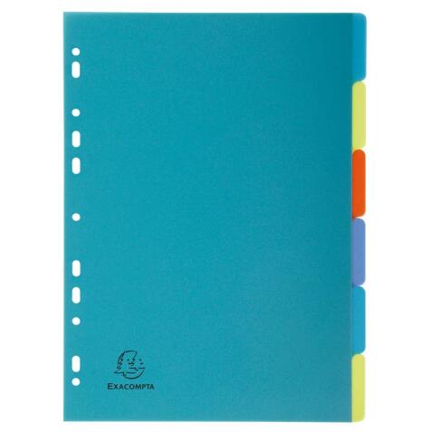 Dividers Forever PP A4 6 Part - Assorted colours