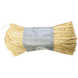 Pelote raphia naturel 50g, Naturel - Naturel