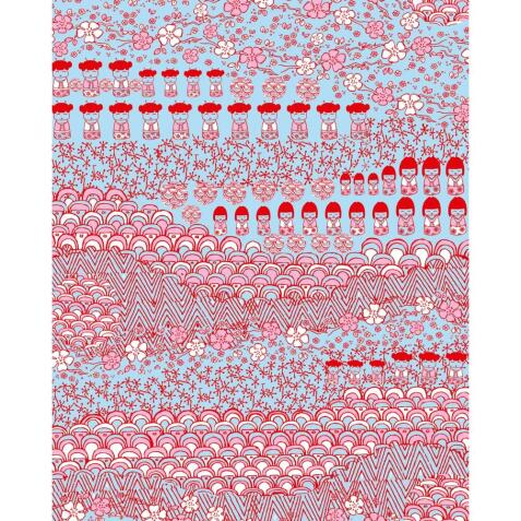 615 - Pochette 20 feuilles Décopatch - Rouge