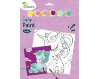 Graffy Paint, Licorne, 20x20 cm - Violet