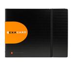 Porte cartes de visite Exacard à pochettes détachables 240 cartes Exactive® - 20x25cm - Noir