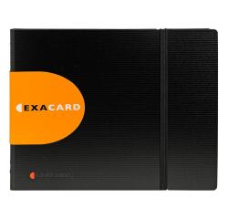 Porta-tarjetas de visita amovibles con espiral - (Vistas: 240 Fundas: 20) - 20x25cm para 20x25cm - Negro