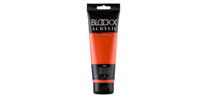 Peinture acrylique fine tube 250ml - Vermillon pyrrolo