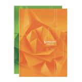 Cahier brochure rembordée rigide 7000 A4 192 pages grands carreaux 70 g - Assortis