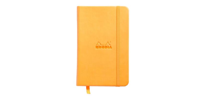 Rhodia Rhodiarama Notebook - 9 x 14 cm - Plain - Hard Cover - Orange|