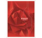 Cahier brochure rembordée rigide 7000 24x32 cm 192 pages grands carreaux 70 g - Assortis