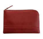 Rhodiarama pochette zippée en simili cuir - taille S (11x17 cm) - Lie de vin