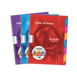 Textes reliure intégrale 7000 17x22 cm 148 pages grands carreaux 70 g - Assortis
