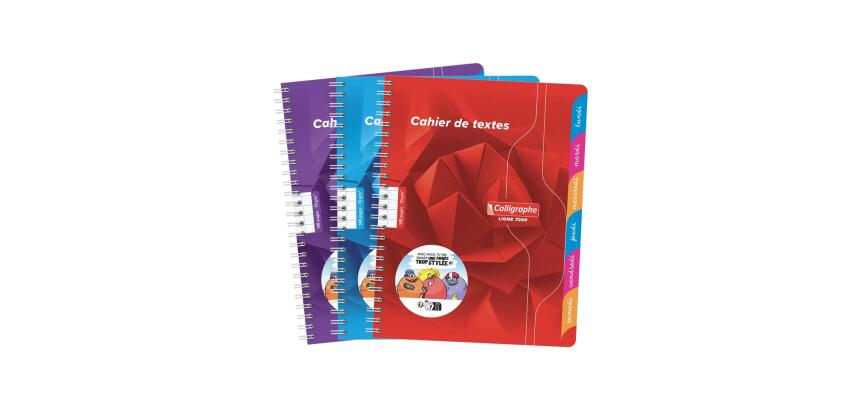 Textes reliure intégrale 7000 17x22 cm 148 pages grands carreaux 70 g - Assortis