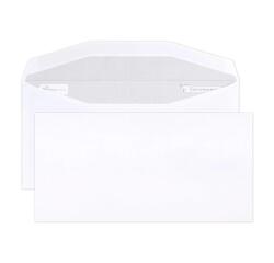 Boite de 500 Enveloppes Blanches DL2-114x229mm - Gommée Mécanisable - 80g/m2 - pour machine de mise sous pli automatiquE - Blanc