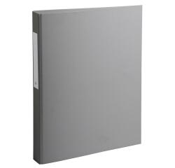 Classeur rembordé polypropylène 2 anneaux ronds de 25mm sur 3eme de couverture