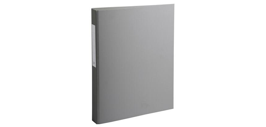 Classeur rembordé polypropylène 2 anneaux ronds de 25mm sur 3eme de couverture