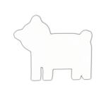 Symbole ours 12cm - Blanc