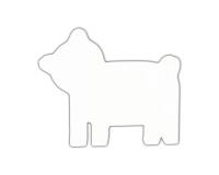 Symbole ours 12cm - Blanc