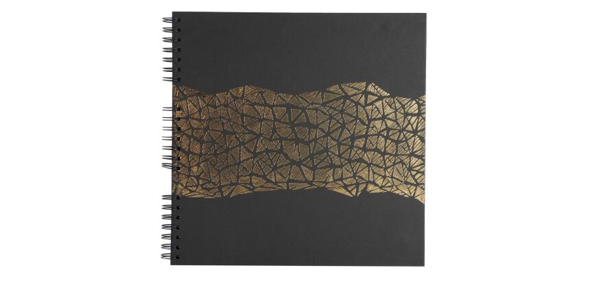 Album photo à spirales 60 pages noires Aramy - Noir