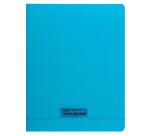 Cahier piqué 8000 POLYPRO 17x22 cm 140 pages grands carreaux 90 g - Bleu