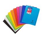 Cahier reliure intégrale enveloppante Koverbook A4+ 160 pages grands carreaux détachables perforé 4 trous couverture polypropylène t ransparent - Assortis