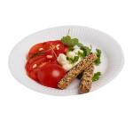 50 Assiettes en carton rondes, 23 cm - Blanc