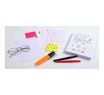 Estuche Exacompta de 100 fichas Exacompta de cartulina Bristol - con cuadricula 5x5 sin taladro 148x210mm - Blanco
