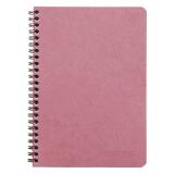 Carnet reliure intégrale à pochettes Age Bag A5 120 pages détachables ligné - Rose antique
