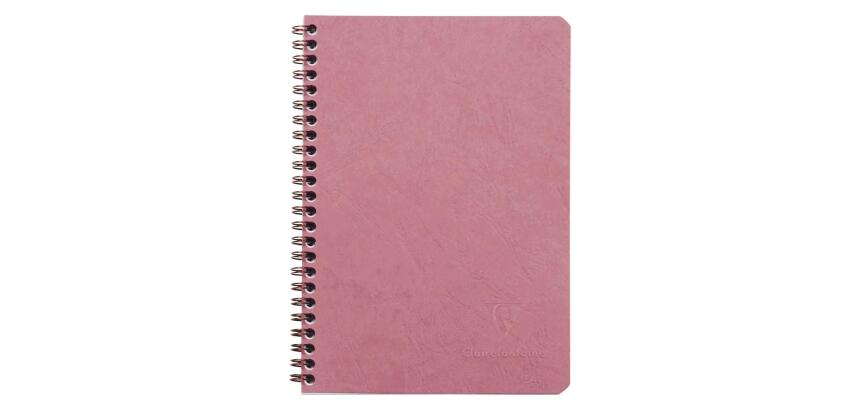 Carnet reliure intégrale à pochettes Age Bag A5 120 pages détachables ligné - Rose antique