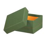 Rhodiarama set 5 boîtes gigognes simili cuir italien 44x34x16 cm