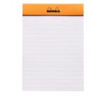 Bloc agrafé Rhodia N°13 10,5x14,8 cm 80 feuillets ligné 80g - Orange
