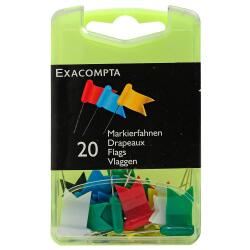 Exacompta Flag Marker/Map Pins - Assorted colours