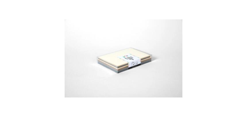Coffret Pollen uni de 20 enveloppes 114x162mm + 20 cartes 110x155mm - Assortiment Casual - Assortiment